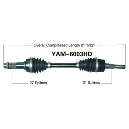 WIDE OPEN Heavy Duty CV Axle for YAM HD FRONT LEFT YFM660F GRIZZLY 4X4 03-08 YAM-6003HD